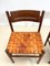 Mid-Century Italian Dining Chairs in Wood and Leather, 1960s, Set of 4, Image 10