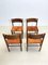 Mid-Century Italian Dining Chairs in Wood and Leather, 1960s, Set of 4 6