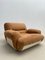Mid-Century Modern Italian Nubuck Lounge Chairs in Leather, 1970s, Image 3