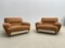 Mid-Century Modern Italian Nubuck Lounge Chairs in Leather, 1970s, Image 5