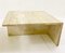 Table Basse Mid-Century Moderne en Deux Parties en Travertin, Italie, 1970s 12