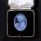 Collana vintage con cammeo su agata blu e diamanti, anni '80, Immagine 10