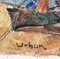 Harry Urban, Barques à Rimini, Italie, 1952, Acuarela sobre papel, Imagen 3