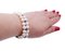 Bracelet Retro en Or Rose et Argent avec Perles Blanches, Grenats et Diamants 5