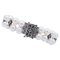 Bracelet Retro en Or Rose et Argent avec Perles Blanches, Grenats et Diamants 1