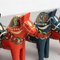 Swedish Folk Wooden Dala Horse Toys, 1960s, Set of 5 7