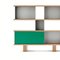 Wood and Aluminium Nuage Shelving Unit by Charlotte Perriand for Cassina 2