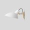 White and Brass Fifty Wall Light by Victorian Viganò for Astep 2