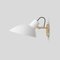 White and Brass Fifty Wall Light by Victorian Viganò for Astep, Image 2