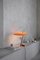 Lámpara de mesa modelo 548 de latón bruñido oscuro con difusor gris de Gino Sarfatti para Astep, Imagen 2