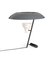 Lámpara de mesa modelo 548 de latón bruñido oscuro con difusor gris de Gino Sarfatti para Astep, Imagen 10