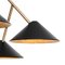 Lámpara de techo de latón en negro de Johan Carpner para Konsthantverk Tyringe 1, Imagen 3