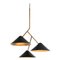 Black Brass Branch Ceiling Lamp by Johan Carpner for Konsthantverk Tyringe 1 1