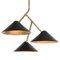 Black Brass Branch Ceiling Lamp by Johan Carpner for Konsthantverk Tyringe 1 4