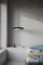 Lámpara de techo 2065 en negro con difusor blanco de Gino Sarfatti para Astep, Imagen 3
