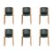 Wood and Sørensen Leather 300 Chair by Karakter for Hille, Set of 6, Image 1