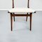 Mid-Century Italian Modern White Fabric & Wood Chairs by De Carli Cassina, 1958, Set of 2 10