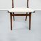 Mid-Century Italian Modern White Fabric & Wood Chairs by De Carli Cassina, 1958, Set of 2, Image 10