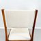 Mid-Century Italian Modern White Fabric & Wood Chairs by De Carli Cassina, 1958, Set of 2 15