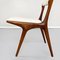 Sedie Mid-Century moderne in legno e tessuto bianco di De Carli Cassina, Italia, 1958, set di 2, Immagine 13