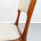 Mid-Century Italian Modern White Fabric & Wood Chairs by De Carli Cassina, 1958, Set of 2 14