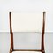 Moderne italienische Mid-Century Stühle aus weißem Stoff & Holz von De Carli Cassina, 1958, 2er Set 11