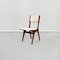 Mid-Century Italian Modern White Fabric & Wood Chairs by De Carli Cassina, 1958, Set of 2 3