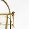 Mid-Century Italian Oval Bar Cart in Brass & Glass, 1950s, Image 6