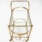 Mid-Century Italian Oval Bar Cart in Brass & Glass, 1950s, Image 4