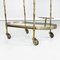 Mid-Century Italian Oval Bar Cart in Brass & Glass, 1950s, Image 19