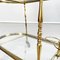 Mid-Century Italian Oval Bar Cart in Brass & Glass, 1950s, Image 18