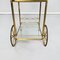 Mid-Century Italian Modern Bar Cart in Brass & Glass, 1950s, Image 6