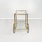 Mid-Century Italian Modern Bar Cart in Brass & Glass, 1950s, Image 3