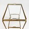 Mid-Century Italian Rectangular Bar Cart in Brass & Glass, 1950s, Image 6