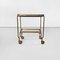 Mid-Century Italian Rectangular Bar Cart in Brass & Glass, 1950s 3