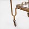Mid-Century Italian Rectangular Bar Cart in Brass & Glass, 1950s 11