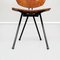 Mid-Century Italian Wood & Black Steel S88 Chairs by Borsani for Tecno, 1955, Set of 4, Image 20