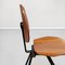 Mid-Century Italian Wood & Black Steel S88 Chairs by Borsani for Tecno, 1955, Set of 4 13