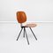 Mid-Century Italian Wood & Black Steel S88 Chairs by Borsani for Tecno, 1955, Set of 4 2