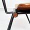 Mid-Century Italian Wood & Black Steel S88 Chairs by Borsani for Tecno, 1955, Set of 4, Image 15