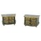 Vintage Gold Lacquered Wood Jewel Boxes, Set of 2 1