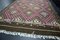 Tappeto Kilim vintage rosa e marrone, Immagine 2