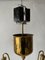 German Art Deco Brass Chandelier with Five Fluorescent Tubes from Kaiser & Co, Germany, 1930s 10