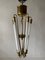 German Art Deco Brass Chandelier with Five Fluorescent Tubes from Kaiser & Co, Germany, 1930s 9