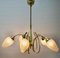 Lámpara de araña italiana con cinco brazos, años 60, Imagen 4