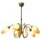 Italian Chandelier with 5 Arms in the Style of Stilnovo, 1960s, Image 1