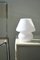 White Murano Glass Baby Mushroom Table Lamp 1