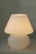 White Murano Glass Baby Mushroom Table Lamp, Image 2