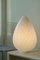 Weiße Wirbel Murano Glas Ei Tischlampe 3