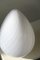 White Swirl Murano Glass Egg Table Lamp 5